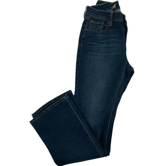 Old Navy Jeans Women's 8 Regular Fit Bootcut Straight Leg Pockets Whiskers Denim - Picture 5 of 9